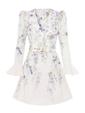 heathers flounce short dress Zimmermann Heathers Flounce Short Dress Multi Size 1